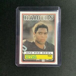 1983 Topps Football Marcus Allen HOF RC Rookie Card #294 / L.A. Raiders